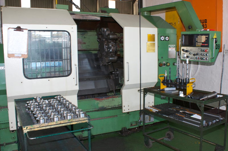 Automatic barfeeders on the Pitchline production line